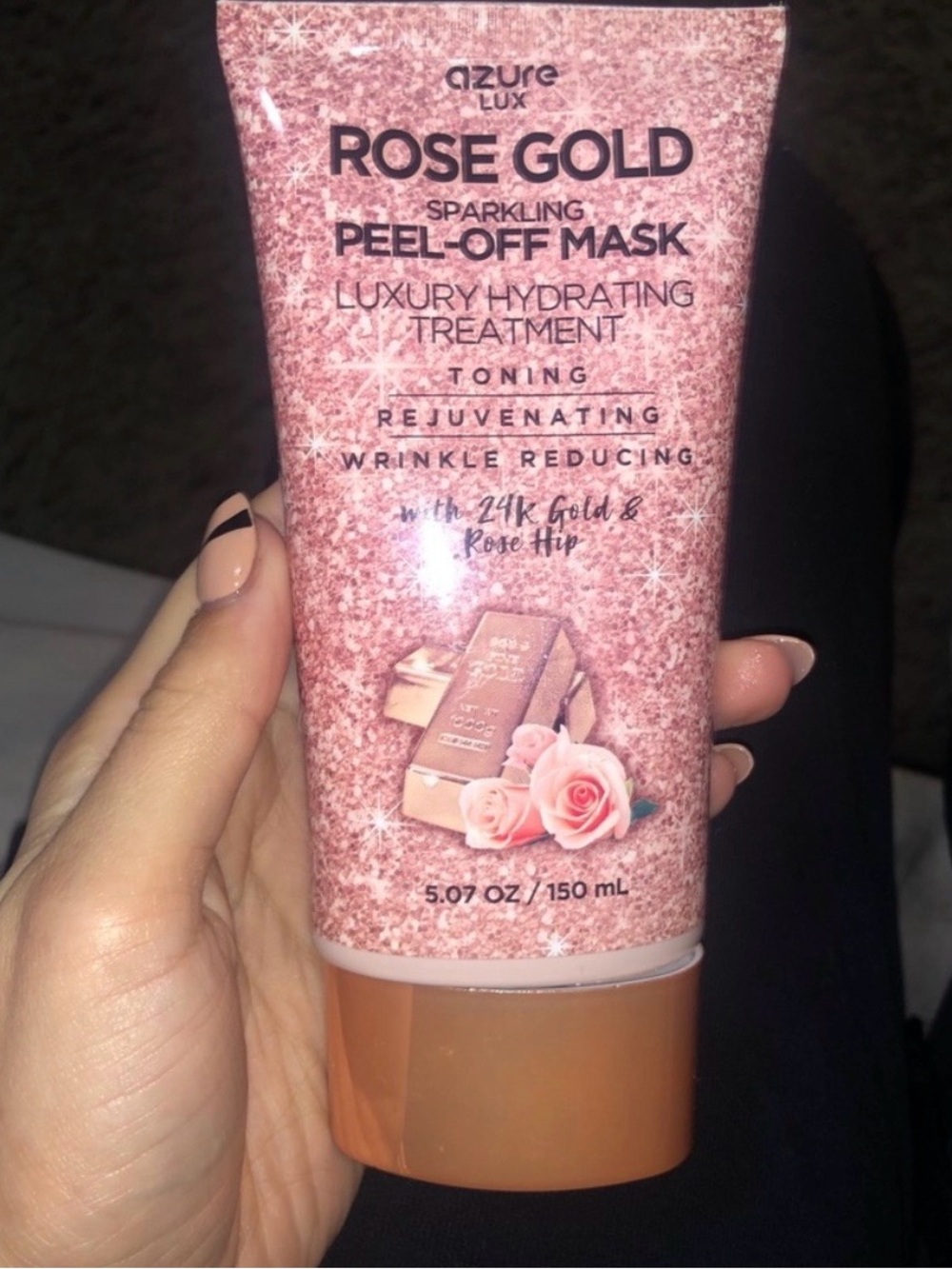 Rose Gold Peel-Off Mask - Hydrating Sparkle (Rose Gold)